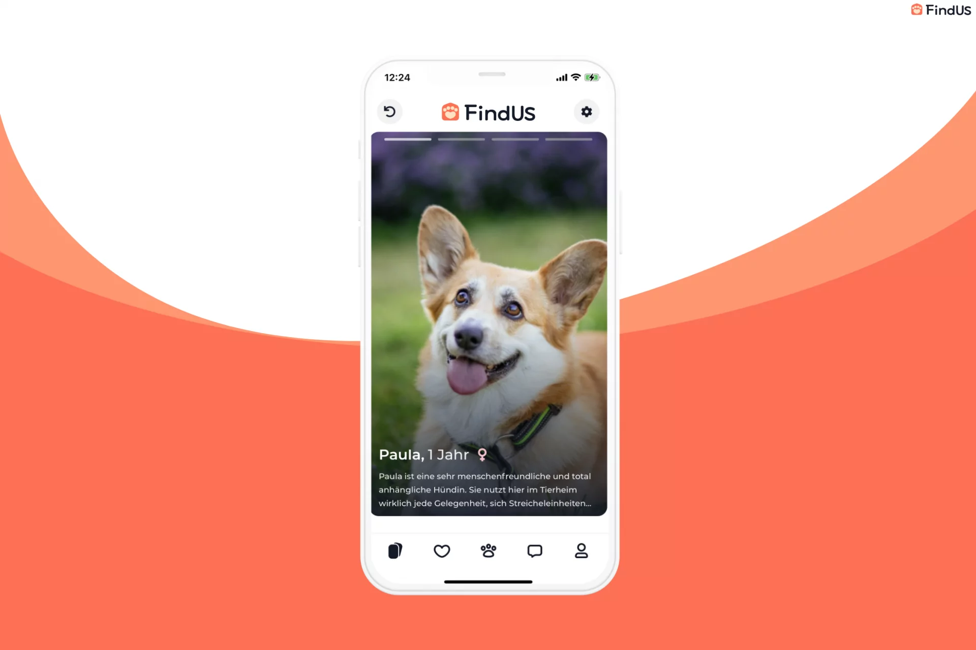 FindUs App Projektansicht